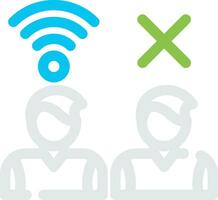Digital Divide Creative Icon Design vector