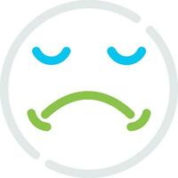 Sad Creative Icon Design vector