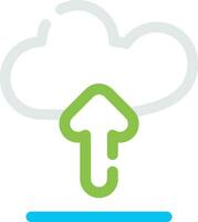 Cloud Upload Creative Icon Design vector