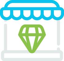 Diamond Shop Creative Icon Design vector