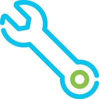 Wrench Creative Icon Design vector