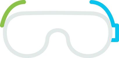 Lab Goggles Creative Icon Design vector