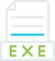 Exe Creative Icon Design vector