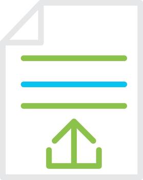 Upload File Creative Icon Design vector