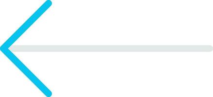 Left Arrow Creative Icon Design vector