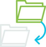 Copy Folder Creative Icon Design vector