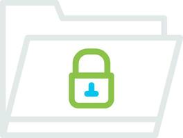 Locked Folder Creative Icon Design vector