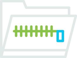 Zip Folder Creative Icon Design vector