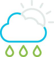 Rain Creative Icon Design vector