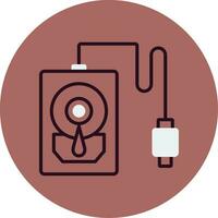 Hard Disk Vector Icon