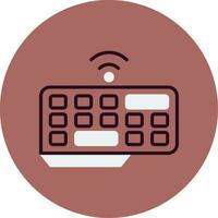 Wireless Keyboard Vector Icon