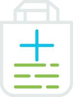 Medical Bag Creative Icon Design vector