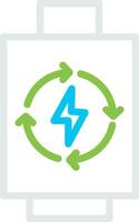 Rechargeable Battery Creative Icon Design vector