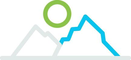 Mountains Creative Icon Design vector