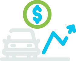 Car Loan Rates Creative Icon Design vector