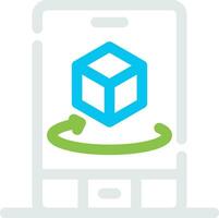 360 Ar Creative Icon Design vector