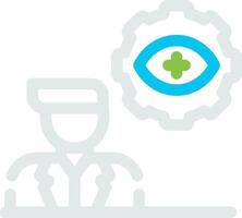 Automatic Eye Examination Creative Icon Design vector