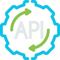 API Creative Icon Design vector