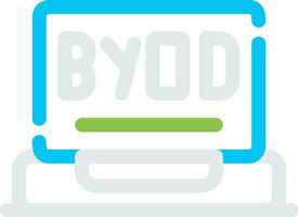 BYOD Tour Creative Icon Design vector