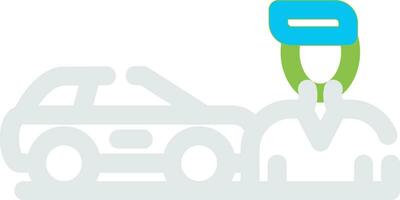 Used Car Dealership Creative Icon Design vector