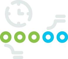 Circle Accent Timeline Creative Icon Design vector
