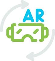 Vr Glasses Creative Icon Design vector