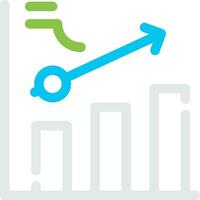 Clustered Bar Creative Icon Design vector