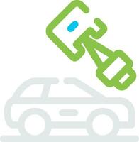 Car Parts Creative Icon Design vector