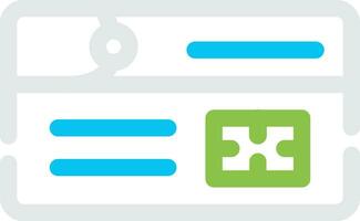 Debit Card Creative Icon Design vector