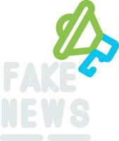 Fake News Creative Icon Design vector