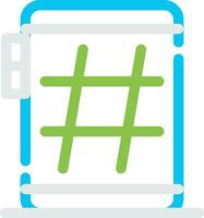 hashtag creativo icono diseño vector