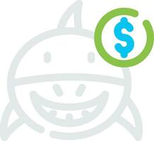 Loan Shark Creative Icon Design vector