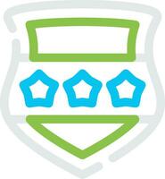 Police Shield Creative Icon Design vector