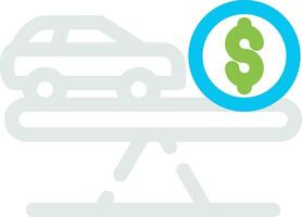 Fair Market Value Creative Icon Design vector
