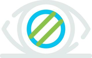 Glaucoma Creative Icon Design vector