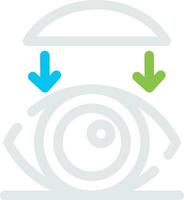 Rigid Contact Lenses Creative Icon Design vector