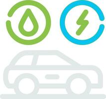 Hybrid Vehicle Creative Icon Design vector