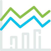 Stacked Area Creative Icon Design vector
