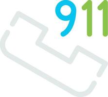 Call 911 Creative Icon Design vector