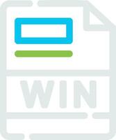 WIN Creative Icon Design vector