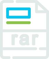 rar creativo icono diseño vector