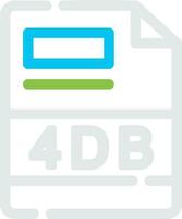 4DB Creative Icon Design vector