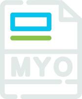 MYO Creative Icon Design vector