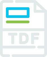 TDF Creative Icon Design vector