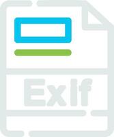 Exif Creative Icon Design vector