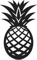 Noir Pineapple Vector Symbol Contemporary Pineapple Logo