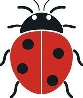 Eyes of the Insect The Sleek Ladybug Mark Icon of Intricate Simplicity The Ladybugs Art vector