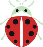 Simplicity Speaks Monochrome Ladybug Mark Eyes of Elegance Abstract Ladybug Design vector