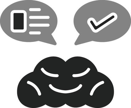 icono de vector de pensamiento