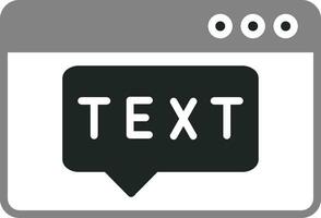 Text Vector Icon